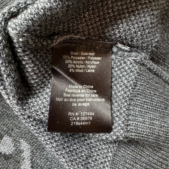 HEARTLOOM Anthropologie Natalia Grey Animal Print Crewneck Sweater - Medium - Picture 12 of 15